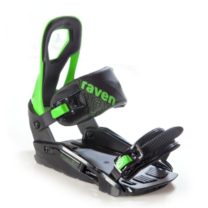Wiązania snowboardowe Raven s200 (black / green) 2021